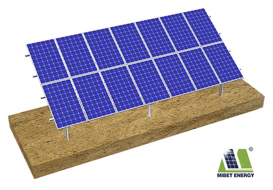 sistema de montagem solar fotovoltaica redondo