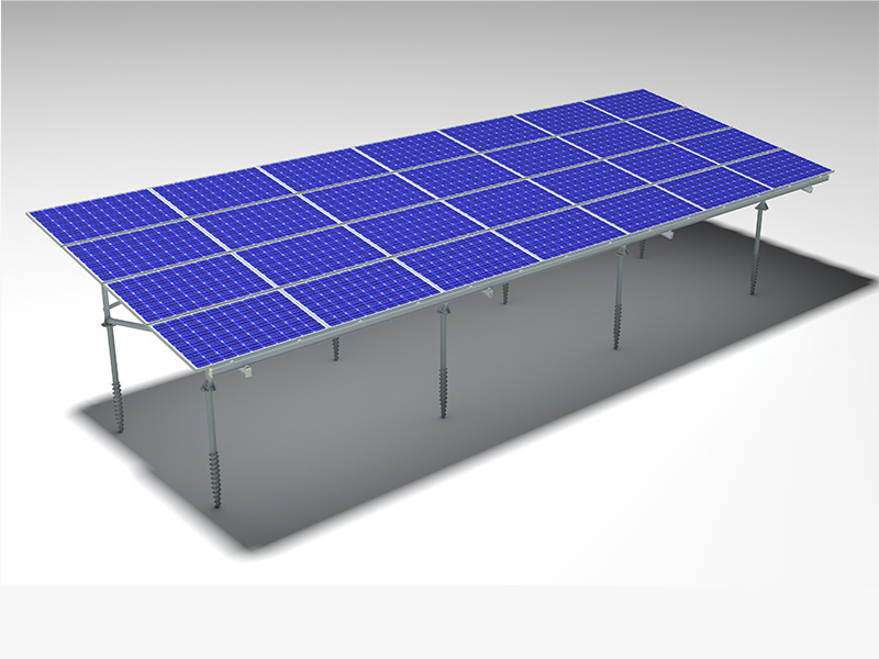 montagem chão solar racking systems
