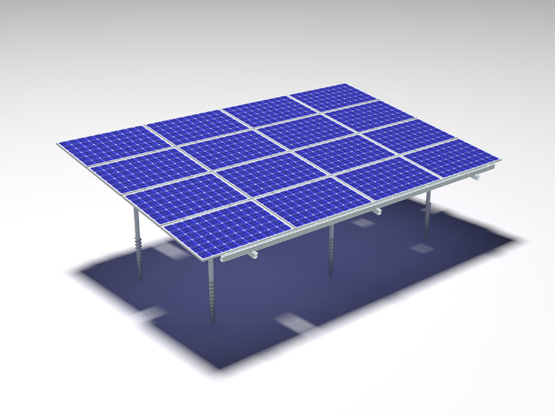 sistemas de montagem de painel solar no solo