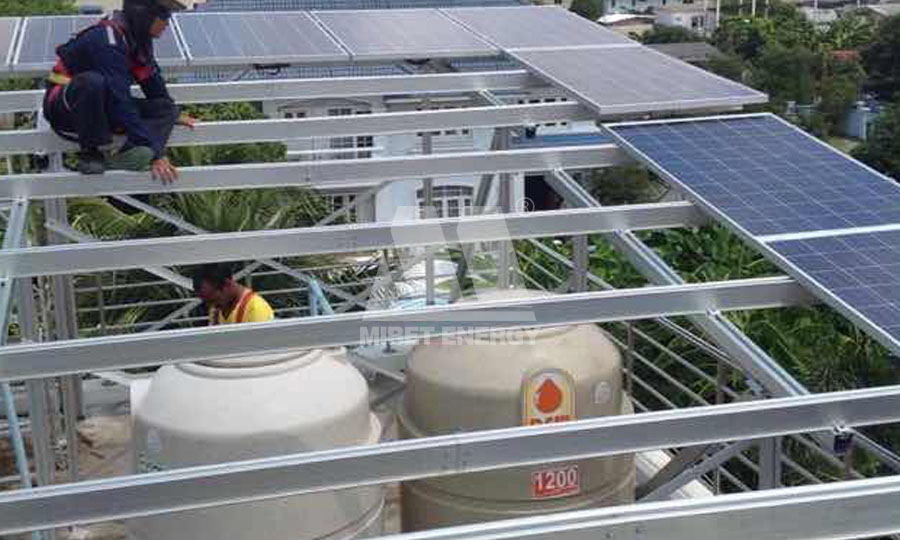 fixações de telhado do painel solar na Tailândia