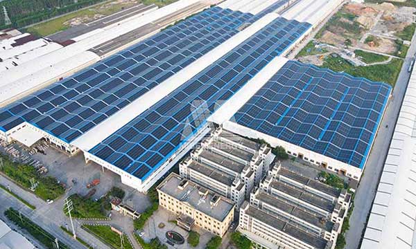 Projeto de telhado de 21,5 MW concluído em Guangdong, China