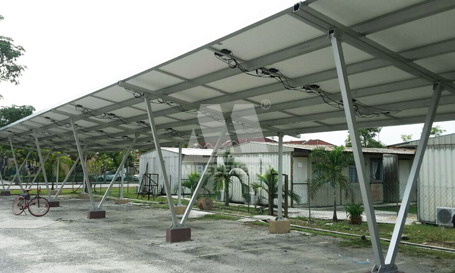sistema de garagem solar na malásia
