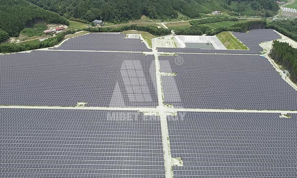 Projeto de estantes solares Mibet 20MW Miyagi conectado à rede com sucesso