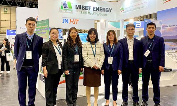 Mibet apresenta sistemas de rack fotovoltaico na UK Solar & Storage Exhibition 2023